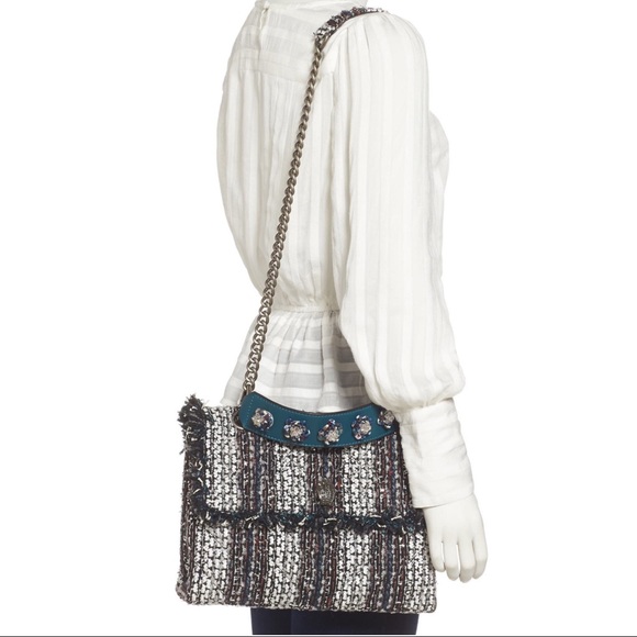 KURT GEIGER Large Embellished Tweed Kensington - Picture 4 of 9